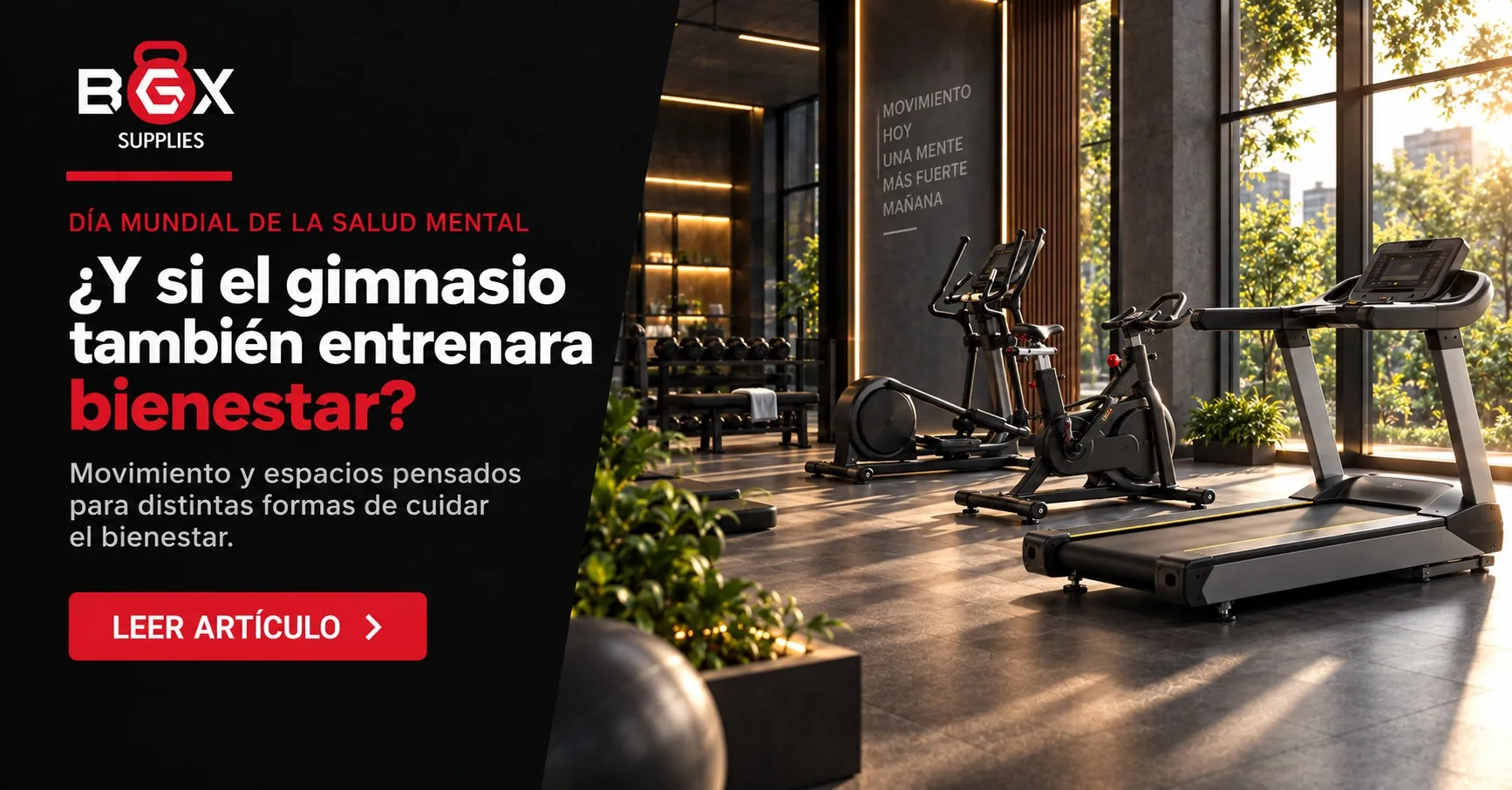 El gimnasio moderno también entrena bienestar